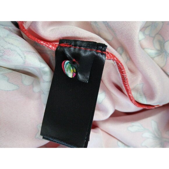 TRUTH & FABLE Women's XS Red Floral Keyhole Maxi Evening Dress with Side Slits - Picture 10 of 10